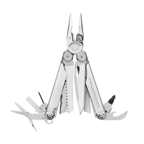 Pince multifonctions Leatherman Wave Plus 18 outils, deux lames 420HC accessibles