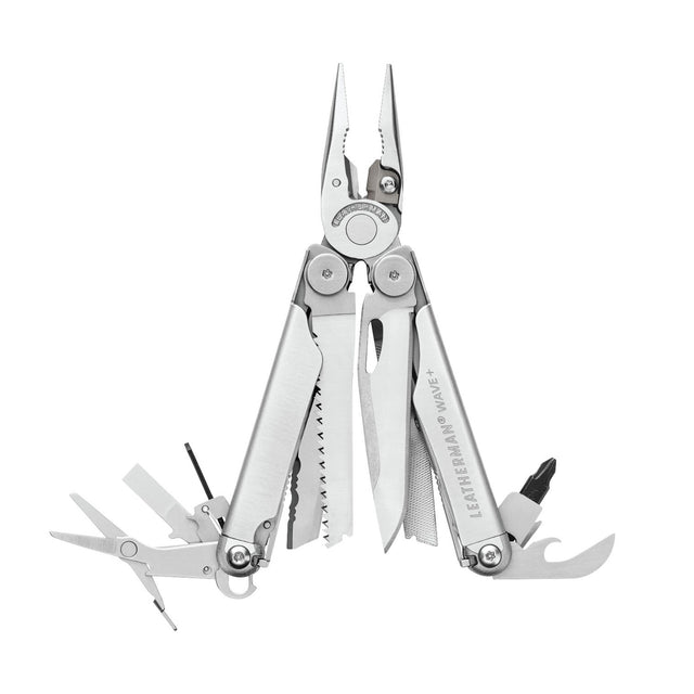 Pince multifonctions Leatherman Wave Plus 18 outils, deux lames 420HC accessibles