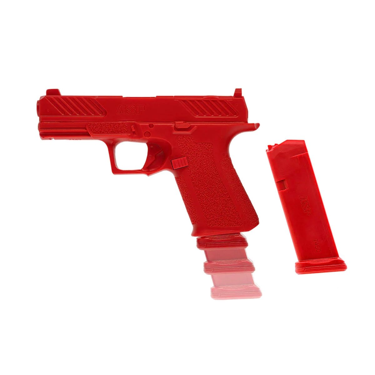 Pistolet d'entraînement ASP Red Gun Shadow MR chargeur amovible renfort interne acier