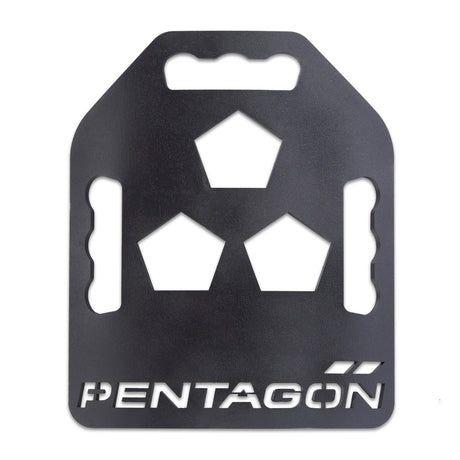 Plaques lestées Pentagon Avron Tac-Fitness 2 x 3 kg en acier 8 mm 30 x 25 cm par paire