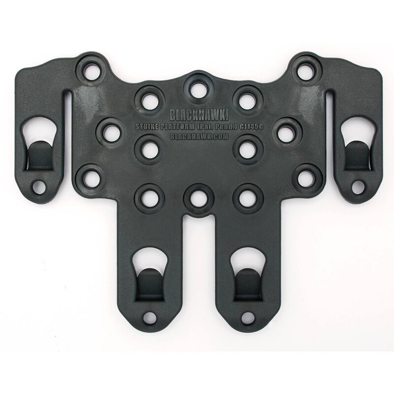 Plateforme d'adaptation ambidextre Blackhawk Strike / MOLLE pour holster et étuis Blackhawk