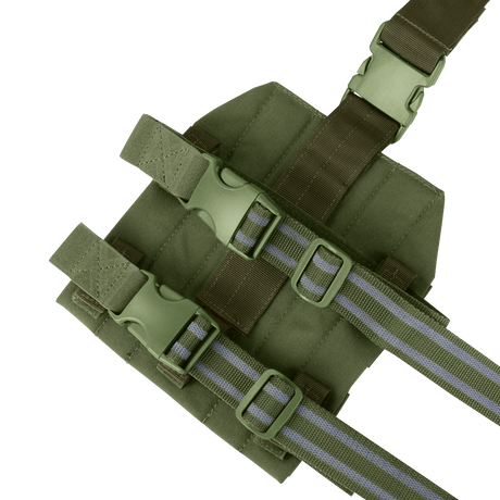 Plateforme de cuisse Condor Drop Leg cinq rangées MOLLE sangles anti-glisse