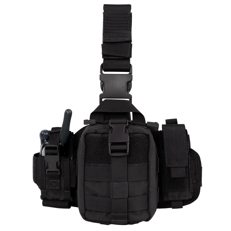 Plateforme de cuisse Condor EMT Leg Rig trois pochettes médicales amovibles