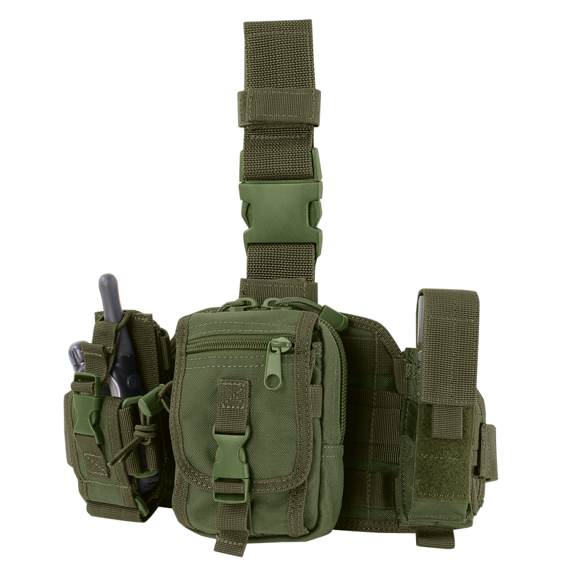 Plateforme de cuisse Condor Utility Leg Rig trois pochettes amovibles