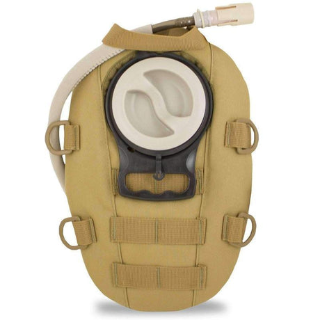 Poche à eau Mil-Tec Pack ovale 1 litre en TPU avec tuyau et housse polyester rembourrée