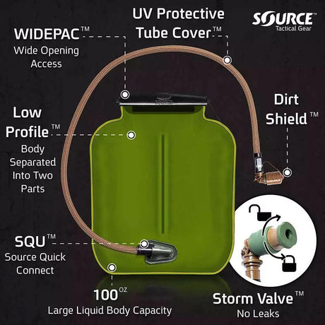 Poche à eau Source Tactical WLPS Low Profile 3L