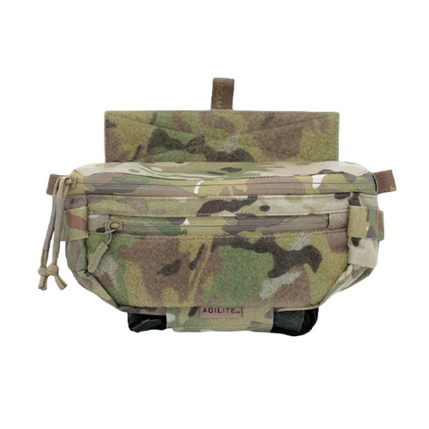 Poche ventrale Agilite Six Pack 1,8 L de 155 g convertible en banane, ouverture avant
