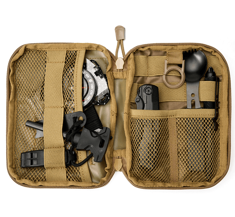 Pochette Brandit EDC Knife Bag polyester 600D 380 g/m² sangles élastiques 12 x 8 x 2 cm