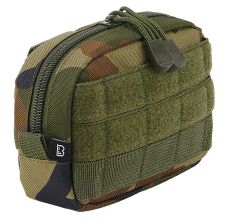 Pochette Brandit MOLLE Compact à glissière poche filet intérieure 11 x 15,5 x 4 cm