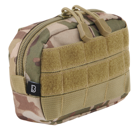Pochette Brandit MOLLE Compact à glissière poche filet intérieure 11 x 15,5 x 4 cm