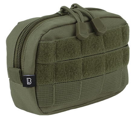Pochette Brandit MOLLE Compact à glissière poche filet intérieure 11 x 15,5 x 4 cm