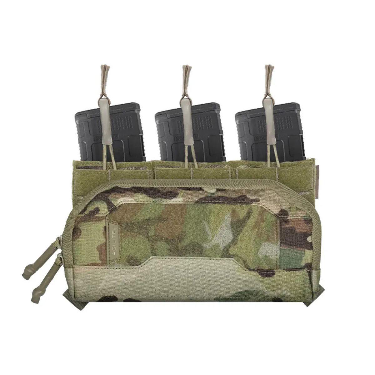 Pochette admin Agilite Wide 26 x 13 cm à dos MOLLE 6 x 3 avec deux inserts fournis