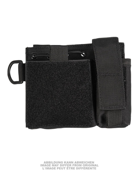 Pochette admin MOLLE Mil-Tec en polyester enduit 15 x 12 x 3 cm avec anneau D