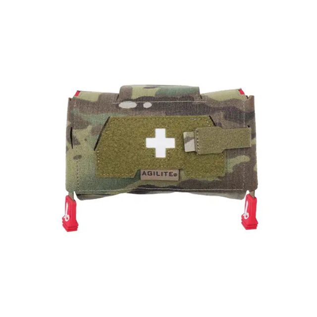 Pochette de premiers secours Agilite MD2 IFAK vendue vide à ouverture ambidextre