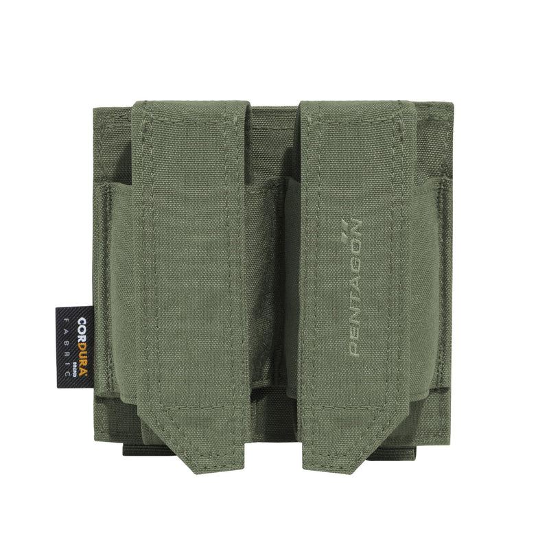 Pochette double Pentagon FB en nylon 500D 13,5 x 12 x 4,5 cm à accès rapide