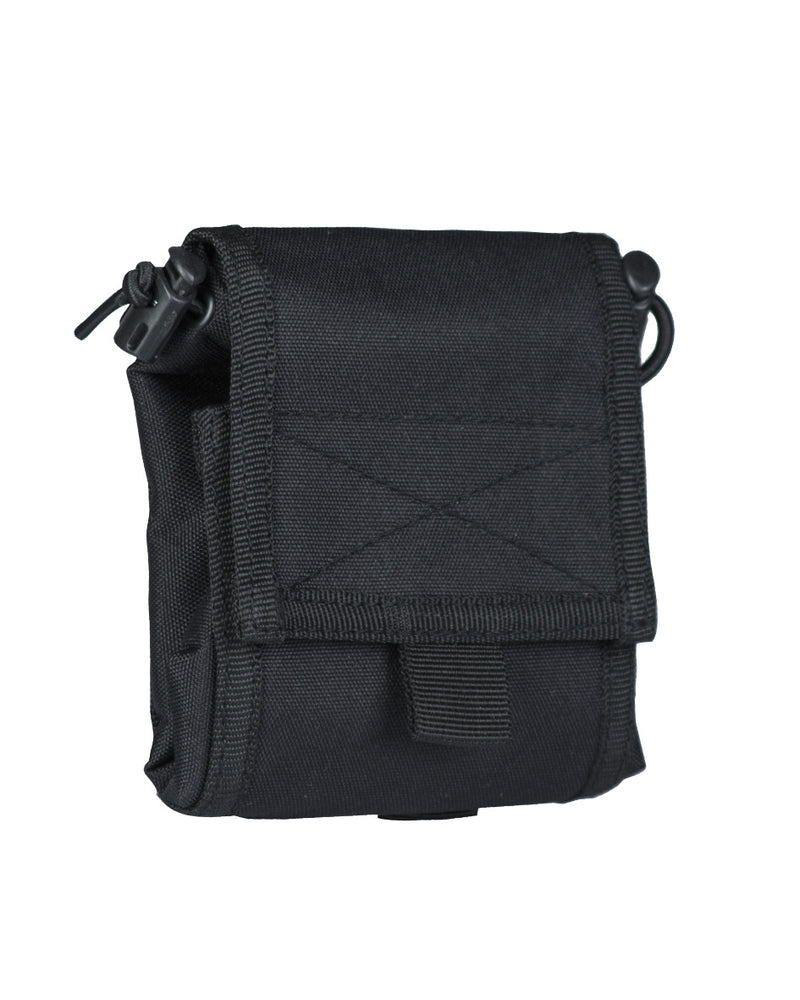Pochette fourre-tout pliable Mil-Tec en polyester format replié 11 x 4 x 13 cm MOLLE