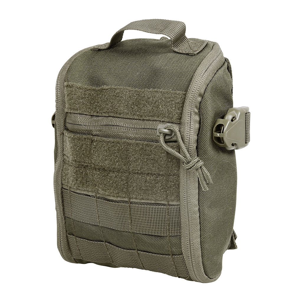 Pochette médicale Ares MOLLE détachable à ouverture complète et compartiments élastiques