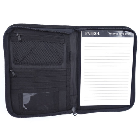 Pochette porte-documents OPEX A5 polyester à glissière avec bloc-notes fourni
