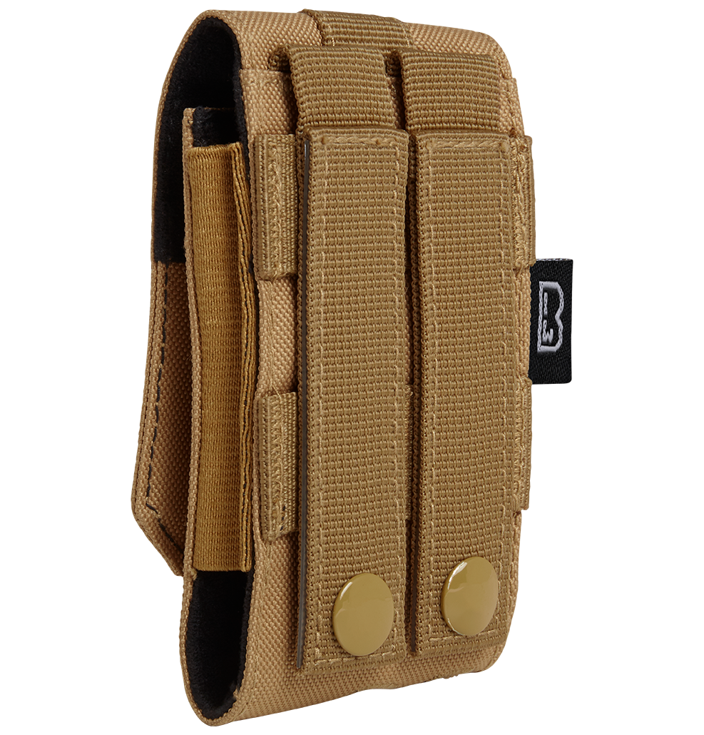 Pochette téléphone Brandit MOLLE format moyen rabat auto-agrippant 13 x 7 x 2,5 cm