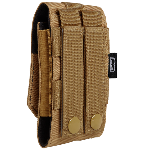 Pochette téléphone Brandit MOLLE format moyen rabat auto-agrippant 13 x 7 x 2,5 cm