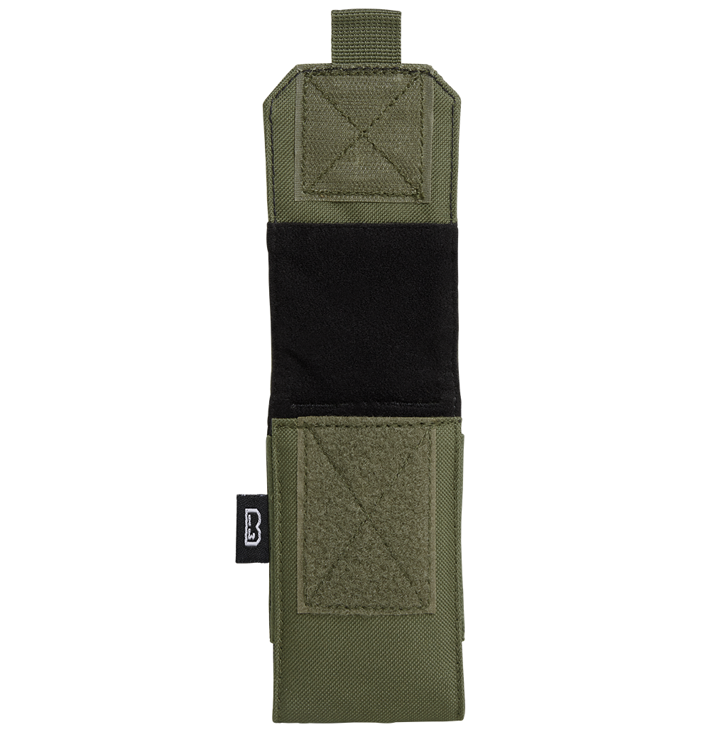 Pochette téléphone Brandit MOLLE format moyen rabat auto-agrippant 13 x 7 x 2,5 cm