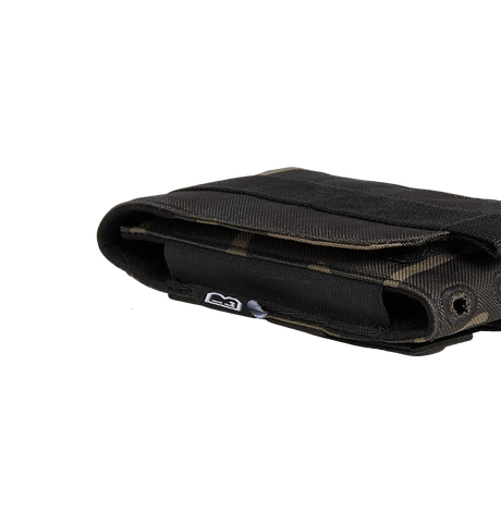 Pochette téléphone Brandit MOLLE grand format doublure souple passages de câble