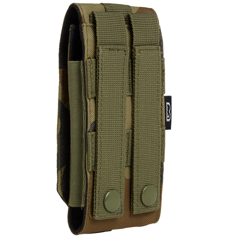 Pochette téléphone Brandit MOLLE grand format doublure souple passages de câble