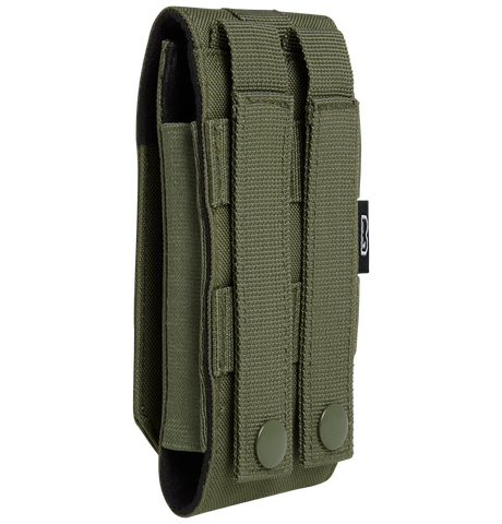 Pochette téléphone Brandit MOLLE grand format doublure souple passages de câble