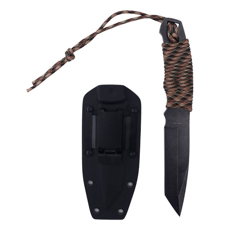 Poignard de combat OPEX Commando acier 440 inoxydable lame 14,73 cm étui inclus