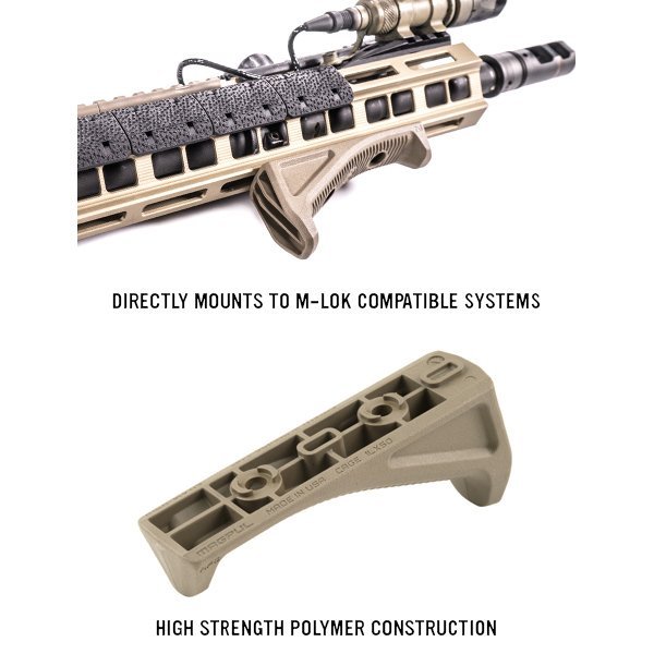 Poignée avant inclinée M-LOK AFG Magpul à fixation directe 34 g visserie incluse