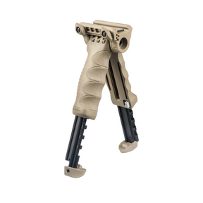 Poignée-bipied FAB Defense T-POD G2 QR à fixation rapide et jambes réglables pour rail Picatinny