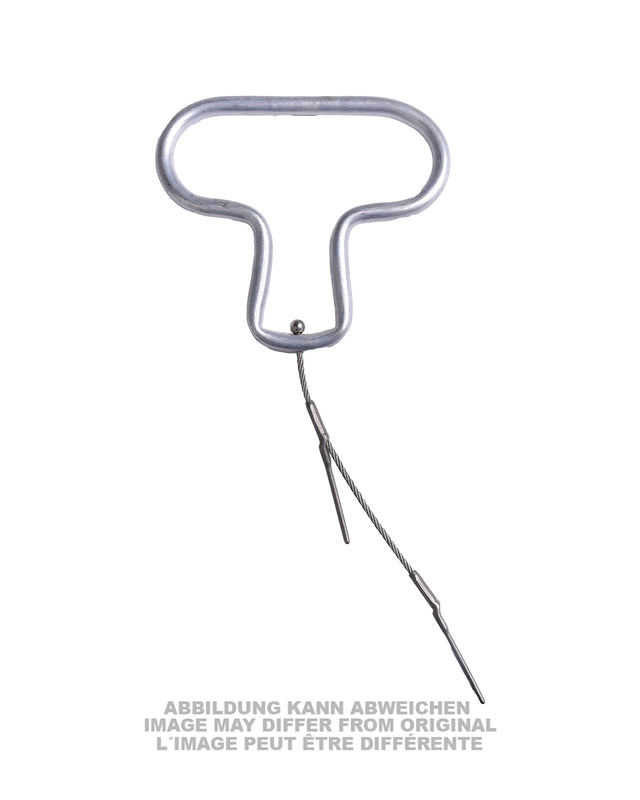 Poignée d'ouverture en aluminium type US pour parachute T-5R, pièce d'époque