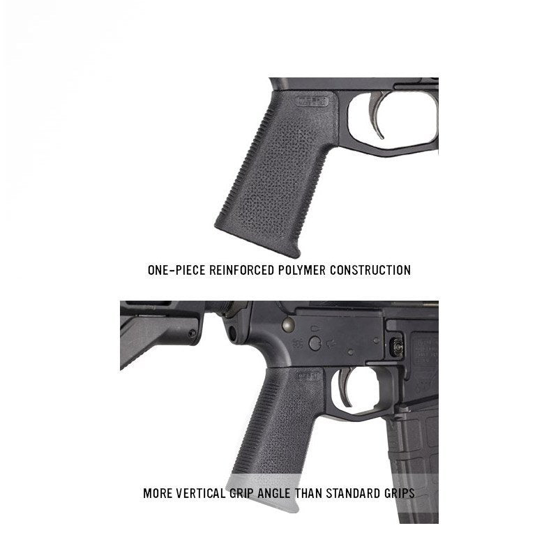 Poignée pistolet MOE-K Magpul pour AR15 et M4 compacte 68 g texture antidérapante