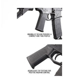 Poignée pistolet MOE-K Magpul pour AR15 et M4 compacte 68 g texture antidérapante