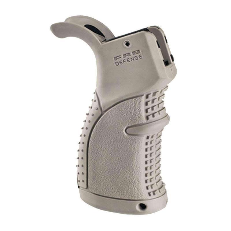 Poignée pistolet ergonomique caoutchoutée FAB Defense AGR-43 pour AR15/M4/AR10/HK416