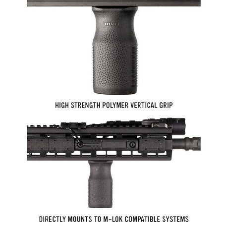 Poignée verticale Magpul MVG à fixation M-LOK polymère texturé TSP 40 g