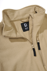 Polaire Brandit Fleece Troyer 170 g/m² col montant et poche de poitrine dissimulée