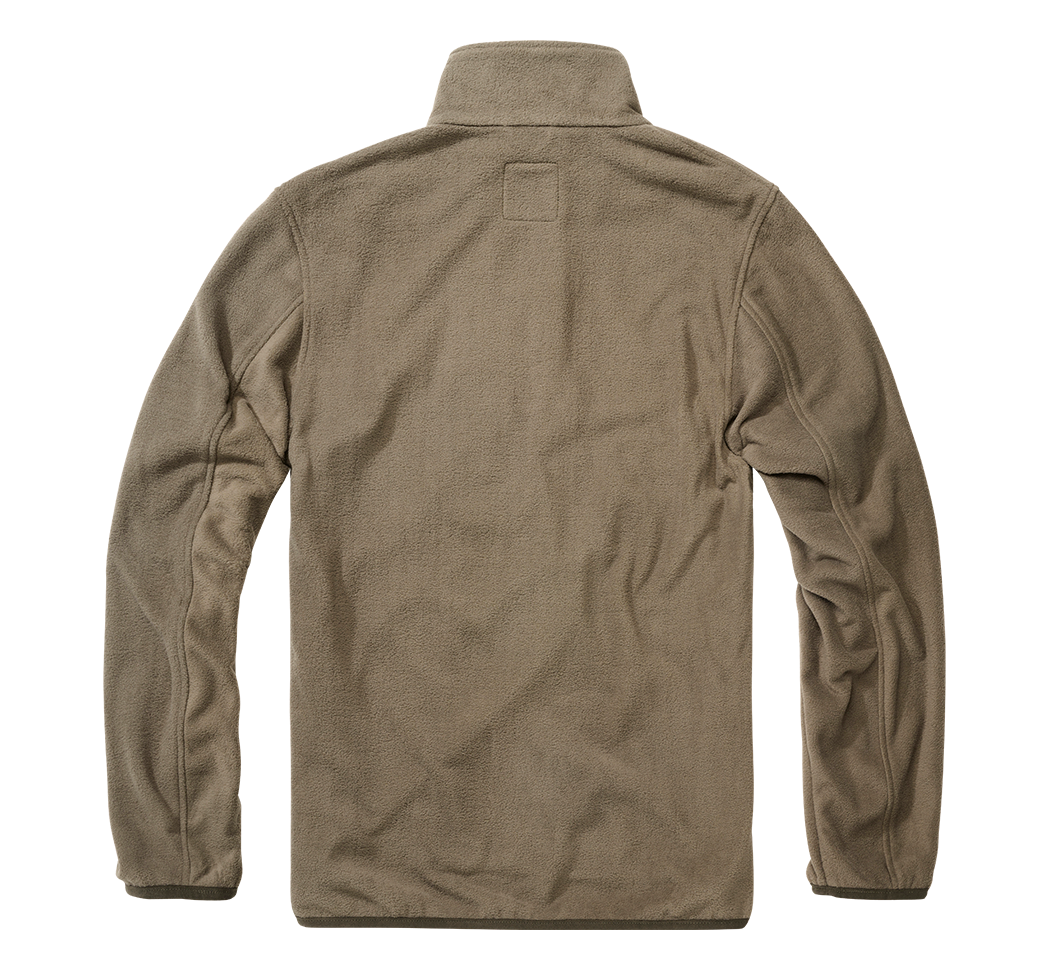 Polaire Brandit Fleece Troyer 170 g/m² col montant et poche de poitrine dissimulée