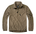Polaire Brandit Fleece Troyer Ripstop 170 g/m² épaules et coudes renforcés poche de bras
