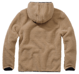 Polaire Brandit Teddyfleece Worker à capuche doublée quatre poches fermeture centrale