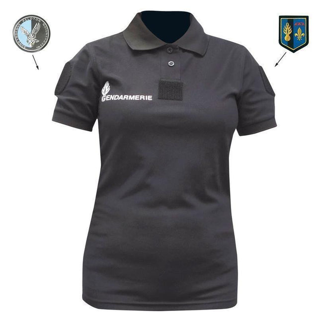 Polo GENDARMERIE FEMME MC COOLDRY Patrol Equipement - Noir - Welkit.com