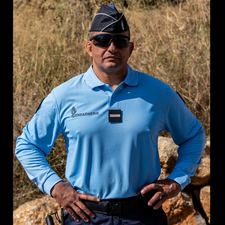 Polo Gendarmerie Patrol Equipement manches longues maille piquée polyester Cooldry
