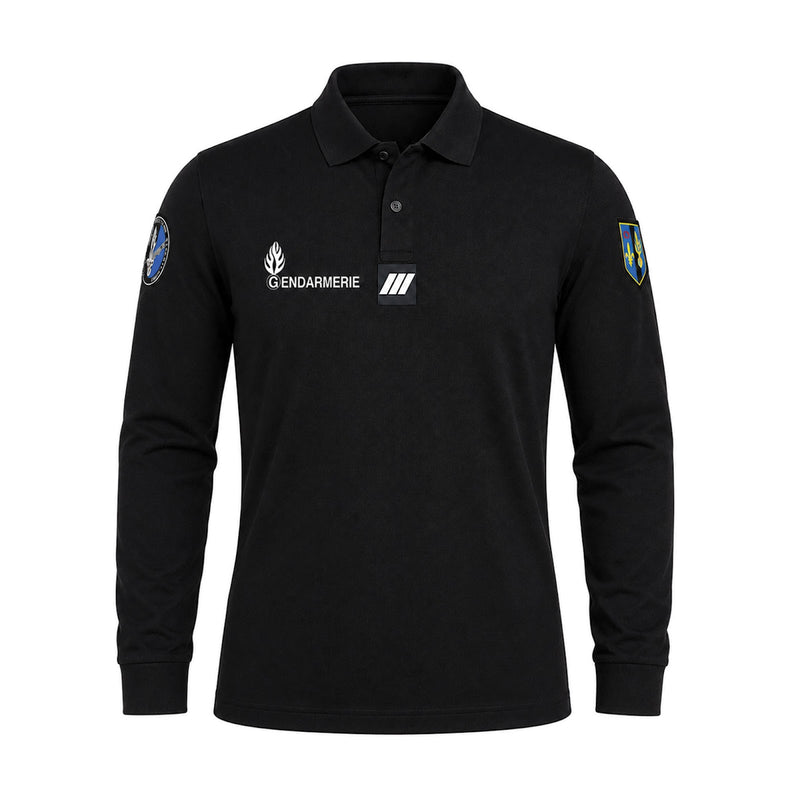 Polo Gendarmerie départementale Patrol Equipement manches longues Cooldry 180 g/m²