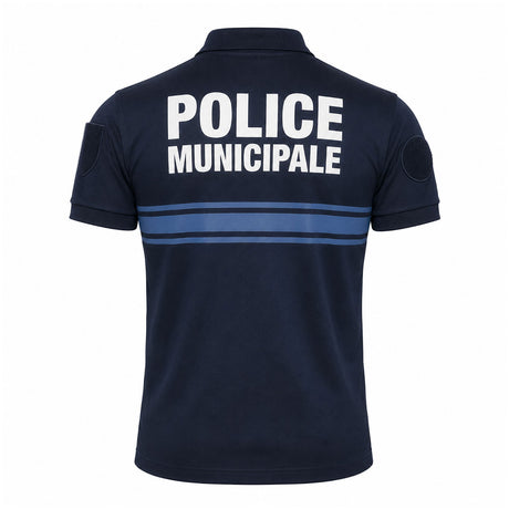 Polo Police Municipale Patrol Equipement Cooldry 180 g/m² col à glissière