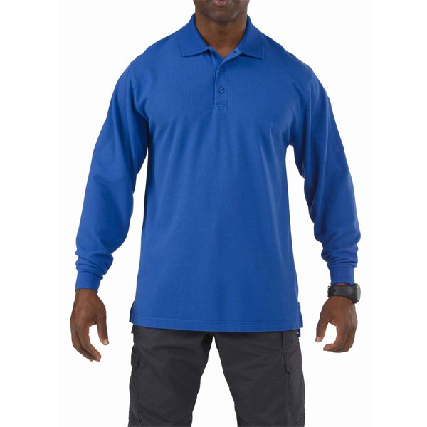 Polo Professionnel manches longues 5.11 Tactical coton piqué 193 g prélavé