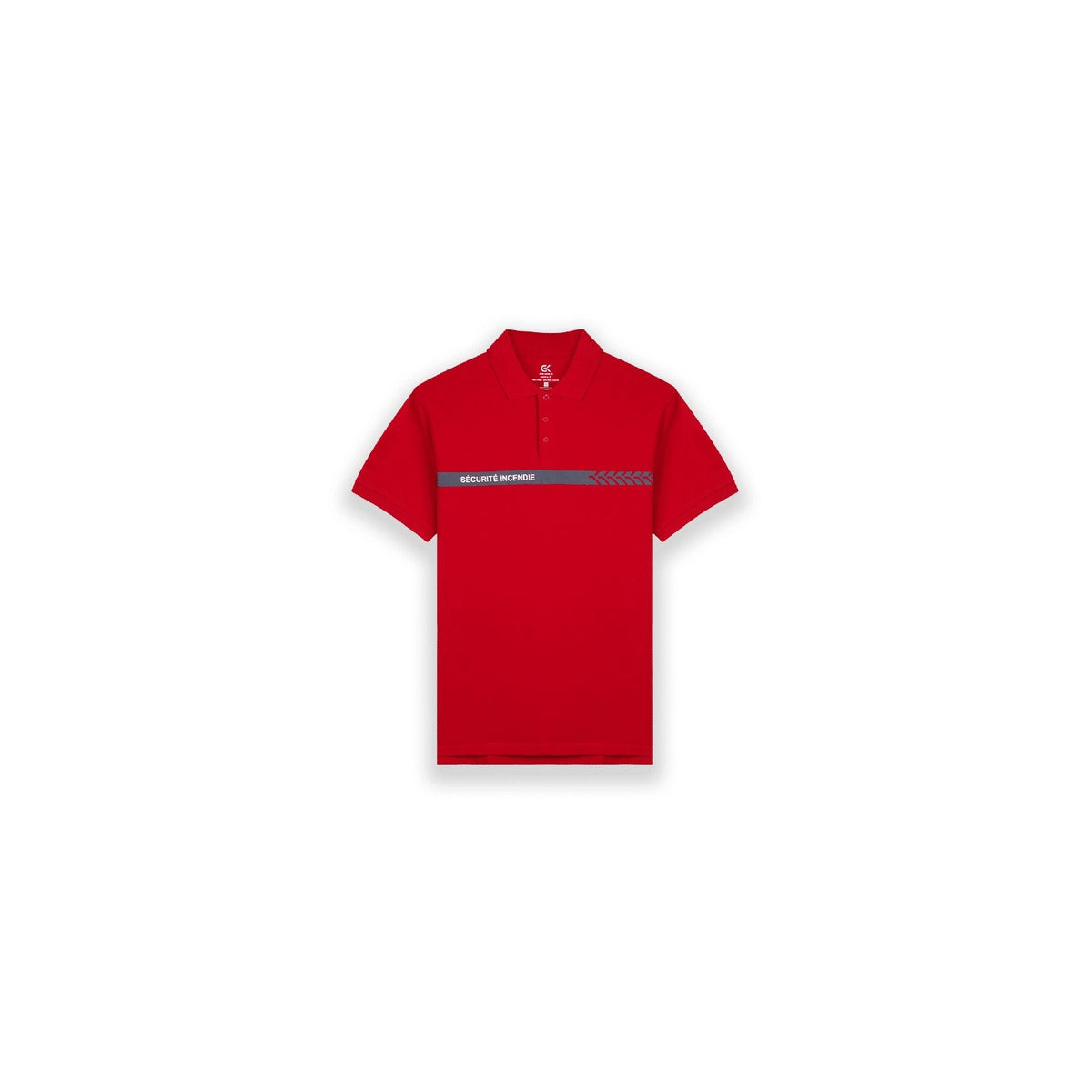 Polo de sécurité incendie GK Safetek manches courtes 100 % coton double surpiqûre