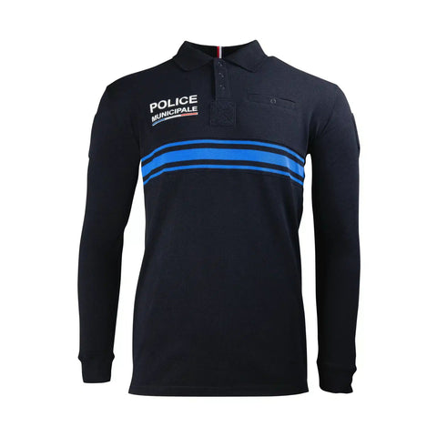 Polo de service manches longues GK Professional pour tenue d'uniforme réglementaire