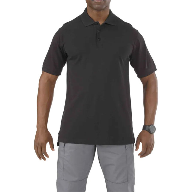 Polo professionnel manches courtes 5.11 Tactical coton jersey 193 g col à baleines flexibles