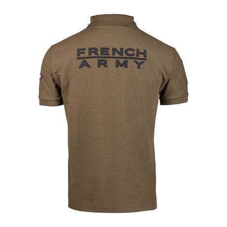 Polo tactique Ares French Army polycoton 230 g/m² poche de manche à glissière