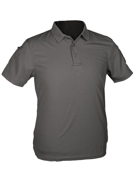 Polo tactique Mil-Tec à séchage rapide en polyester avec poches de bras et porte-stylo